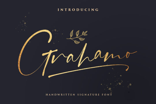 Grahamo-Luxury Script Font Cover