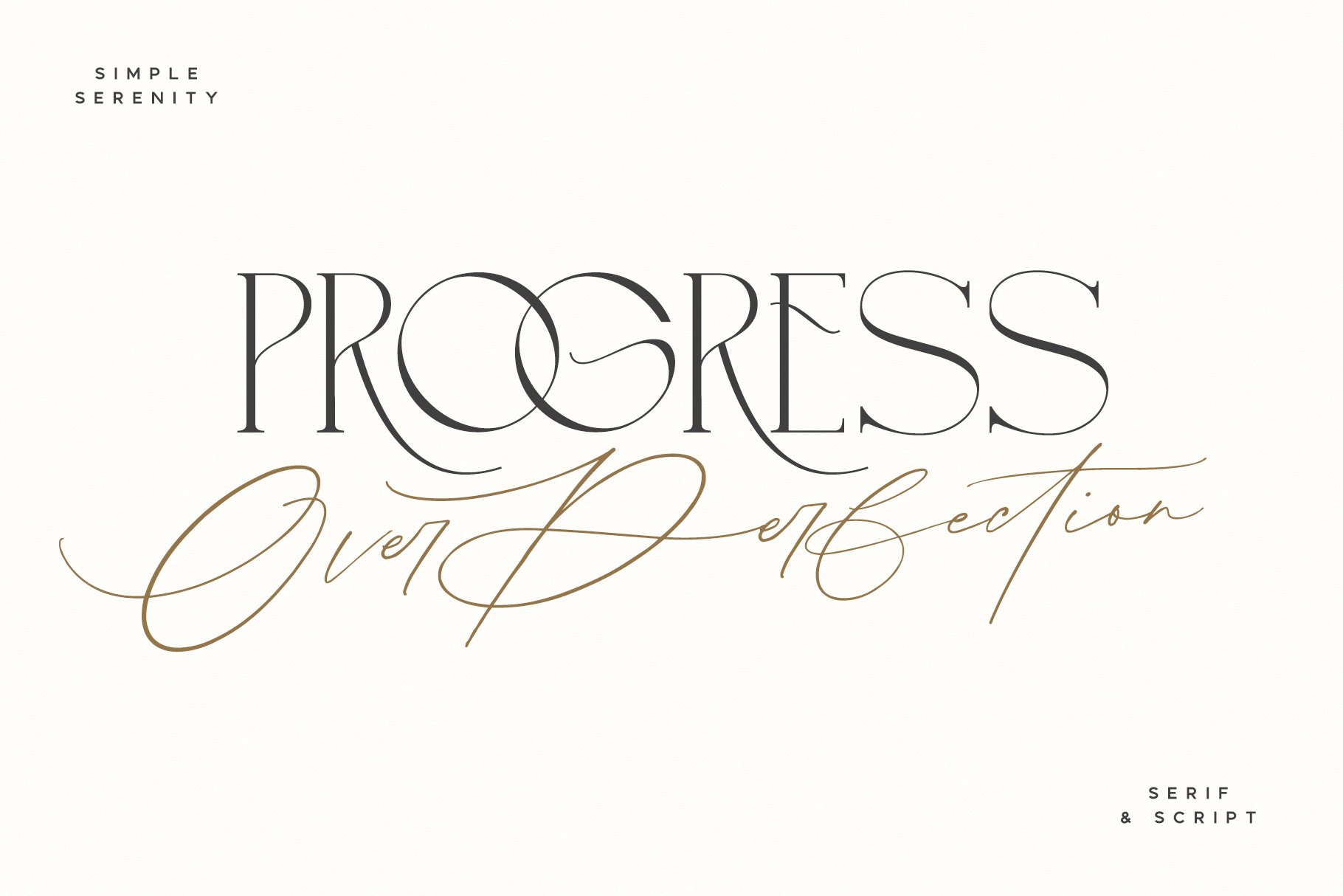 Simple serenity serif script uisum