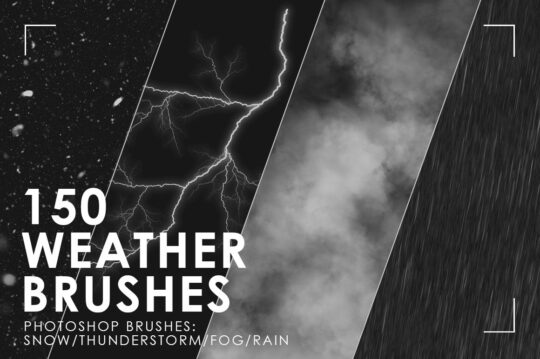150 Weather Photoshop Brushes