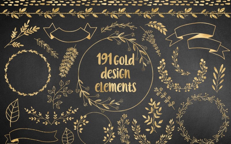 191 Gold Design Elements Cover