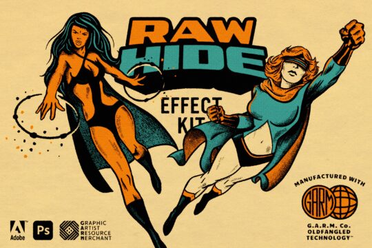Raw Hide Photoshop Effect Kit