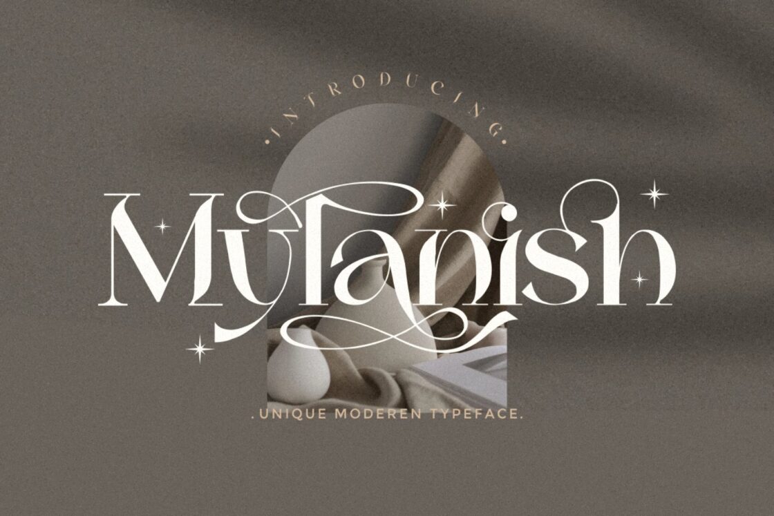Mylanish - unique modern typeface By Penatic Studio
