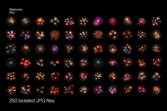250 Fireworks Textures in 4K resolution – UISUM